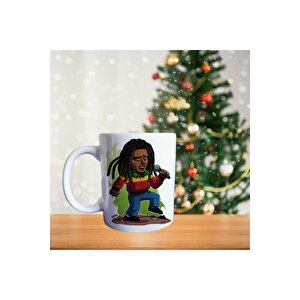 Bob Marley - Be Happy - Şarkıcı Müzik Temalı Porselen Kupa
