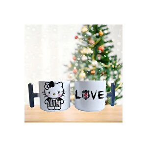 Beşiktaş Hello Kitty Taraftar Porselen Fincan / Kupa -mug