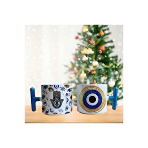 Nazar Boncuklu Porselen Fincan / Kupa -mug