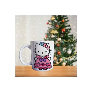 Hello Kitty - Prenses - En Güzel Hediye - Çizgi Film Temalı Porselen Kupa