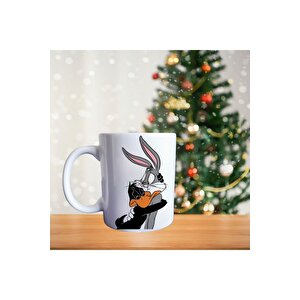Matematikçi Duffy Duck Ve Bugs Bunny Çizgi Karakter Porselen Kupa