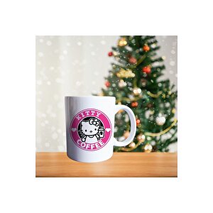 Hello Kitty Ve Ailesi - Sevimli Kedi - Disnep - Çizgi Film Temalı Porselen Kupa