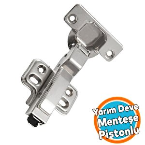 Dolap Kapak Menteşesi Yarım Deve Frenli Pistonlu Yavaşlatıcı Tas Menteşe