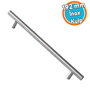 İnox Metal Mobilya Mutfak Çekmece Dolap Dolabı Kapak Kulbu Kulpu Kulpları (192 Mm - 19.2 Cm)