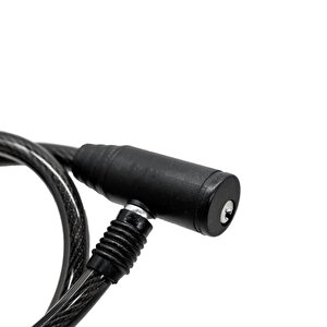 Bisiklet Kilidi 65 Cm Çelik Halat Zincir Kilit Çap 10 Mm Ø  Hırsız Önleme Güvenlik 1 Adet