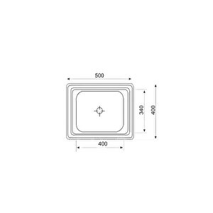 Artenova Paslanmaz Çeli̇k Evye 40x50 Sol