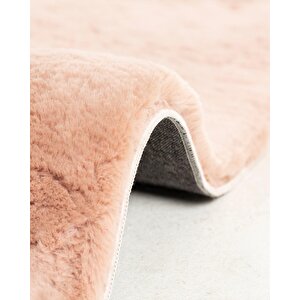 Jassrug Fuzzy Kürk Halı 200x290 Pudra