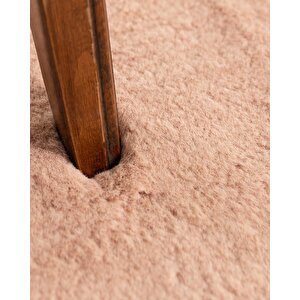 Jassrug Fuzzy Kürk Halı 200x290 Pudra