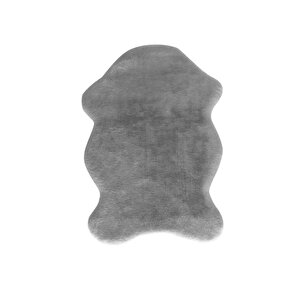 Kürk Post Halı 100x140 Gri Gri