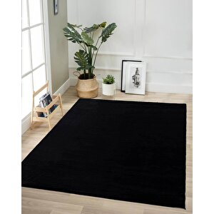Kürk Halı 160x220 Siyah Siyah
