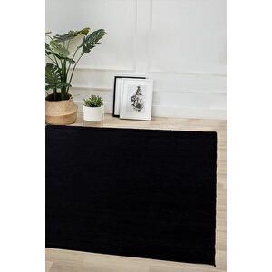 Kürk Halı 160x220 Siyah Siyah