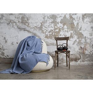 Brighton Collection Waffle Tv Battaniye 130x170 Açık Mavi Açık Mavi