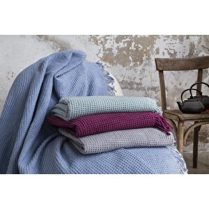 Brighton Collection Waffle Tv Battaniye 130x170 Açık Mavi Açık Mavi