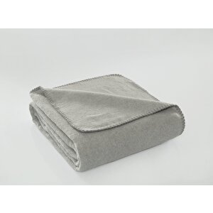 Brighton Collection Pamuklu Tv Battaniye 130x170 Gri Gri