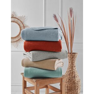 Aksu Brighton Collection Pamuklu Tv Battaniye 130x170 Bej
