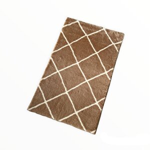 Royal Halı 50x80 Diamond Sütlü Kahve Beyaz Cappuccino