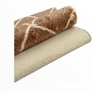 Royal Halı 50x80 Diamond Sütlü Kahve Beyaz Cappuccino