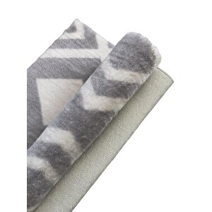 Jassrug Royal Halı 50x80 Karo Gri