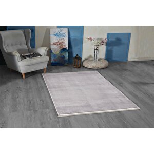Royal Püsküllü Halı 120x180 Açık Gri