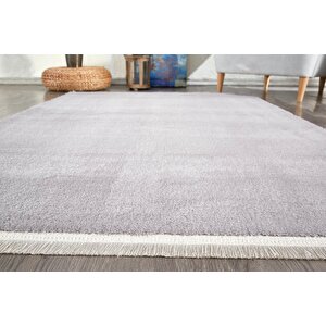 Royal Püsküllü Halı 120x180 Açık Gri