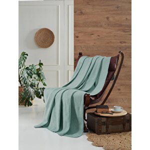 Brighton Collection Pamuklu Tv Battaniye 130x170 Mint Mint