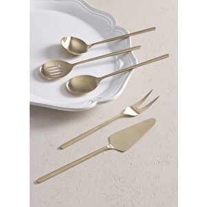 Giallo Servis Seti Şampanya Gold 5 Parça