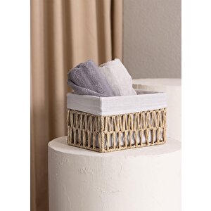 Cesta Hasır Organizer Sepet Naturel 26x18x16 Cm
