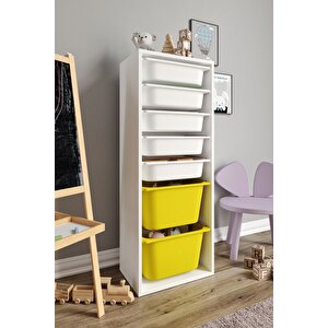 %100 Mdf - Xl Mono 7 Sepetli Oyuncak Dolabı