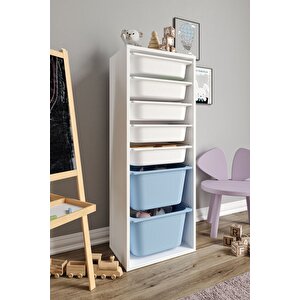 %100 Mdf - Xl Mono 7 Sepetli Oyuncak Dolabı