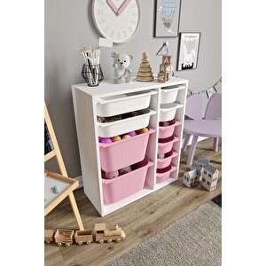 %100 Mdf - Small Duo 10 Sepetli Oyuncak Dolabı