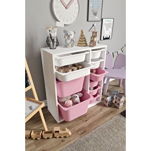 %100 Mdf - Small Duo 10 Sepetli Oyuncak Dolabı