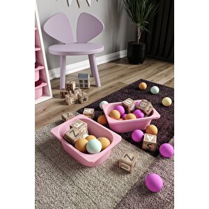 %100 Mdf - Xl Duo 16 Sepetli Oyuncak Dolabı