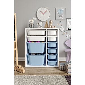 %100 Mdf - Small Duo 10 Sepetli Oyuncak Dolabı