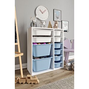%100 Mdf - Small Duo 10 Sepetli Oyuncak Dolabı