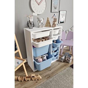 %100 Mdf - Small Duo 10 Sepetli Oyuncak Dolabı