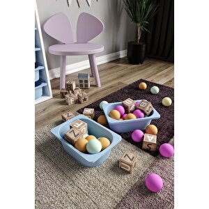 %100 Mdf - Xl Duo 16 Sepetli Oyuncak Dolabı