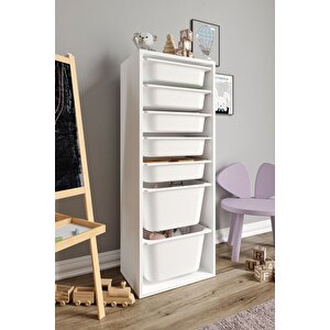%100 Mdf - Xl Mono 7 Sepetli Oyuncak Dolabı