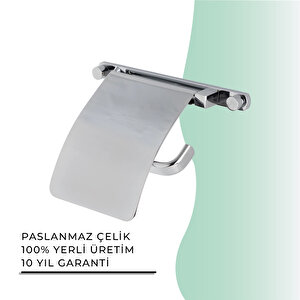 İgk Yapi - Çelik Banyo Mercan Geniş Kapaklı Tuvalet Kâğıtlığı (ms10-007)