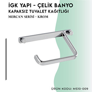 İgk Yapi - Çelik Banyo Mercan Açık Tuvalet Kâğıtlığı (ms10-009)