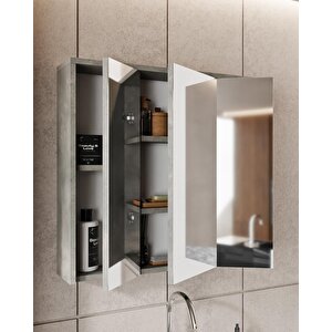 Alfa 80 Banyo Dolabi Retro Taş-beyaz Demonte