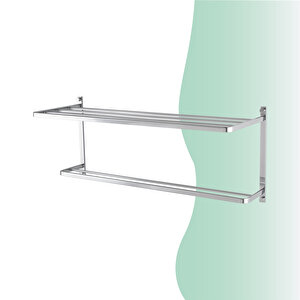 İgk Yapi - Çelik Banyo Mercan İkili Havluluk 50cm (ms10-015)