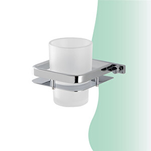 İgk Yapi - Çelik Banyo Mercan Montajlı Diş Fırçalık (ms10-004)