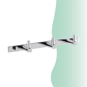 İgk Yapi - Çelik Banyo Mercan Üçlü Askılık (ms10-059)