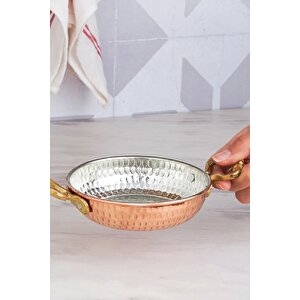 Antik Bakır Sahan 12 Cm