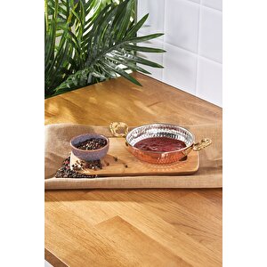 Antik Bakır Sahan 12 Cm