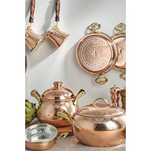 Antik Bakır Sahan 12 Cm