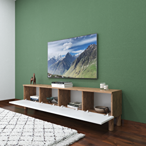 Bohem 4 Kapaklı Tv Sehpası Atlantik Çam / Beyaz