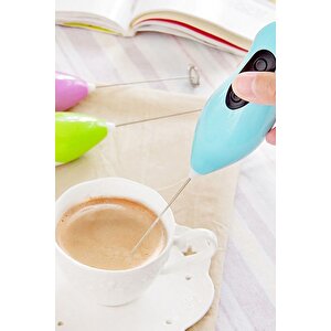 Kahve Köpürtücü Pilli Mini Mixer Kahve Süt Köpürtücü Karıştırıcı Cappucino Mikser