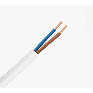 2x0.75 Ttr Kablo 6 Metre Beyaz Renk