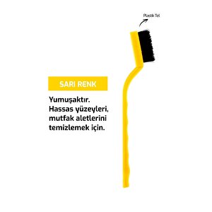 Mutfak Pas Sökme Fırçası | Gaz Ocağı Derinlemesine Temizleme Fırçası Seti 3'lü